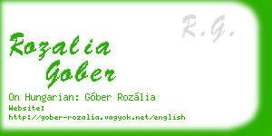 rozalia gober business card